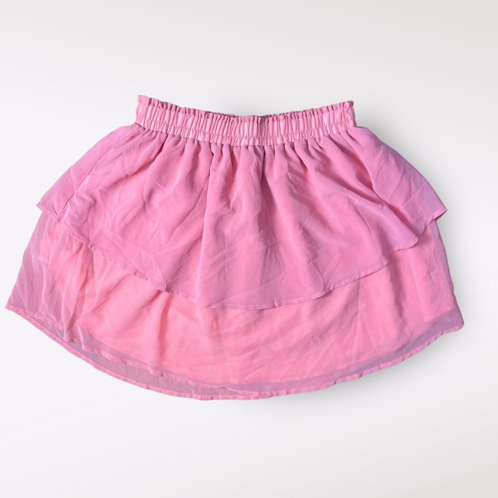 Simply Southern Barbie Pink Coquette Tulle Mini‎ Skirt Size L